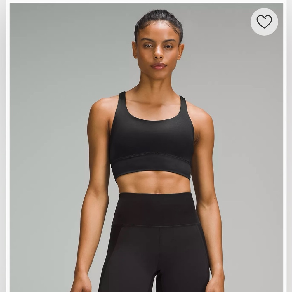 Lululemon Energy Longline Bra - Black Foil